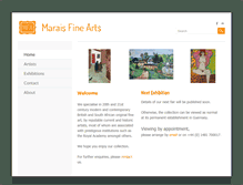 Tablet Screenshot of maraisfinearts.com